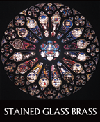 stained glass brass
